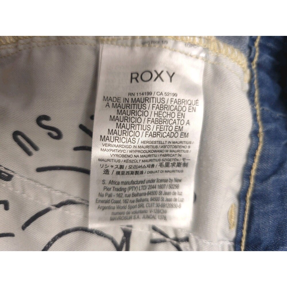 Roxy Overalls Womens Size Small Light Wash Blue Jeans Retro Romper Bib Denim - Picture 12 of 14